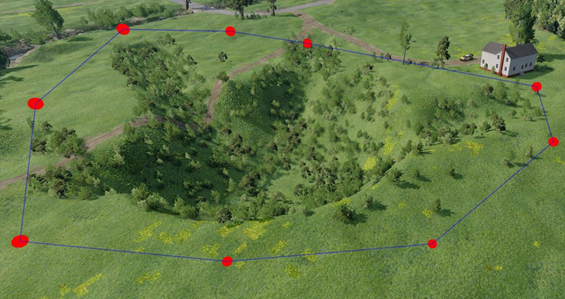 Slope influence -1, Slope range 10° to 45°