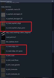 Edge Blending Materials