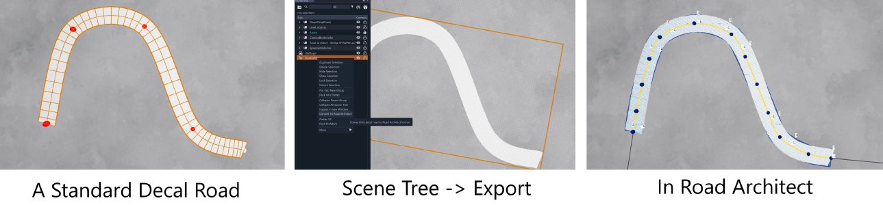 Decal Road -> Road Architect